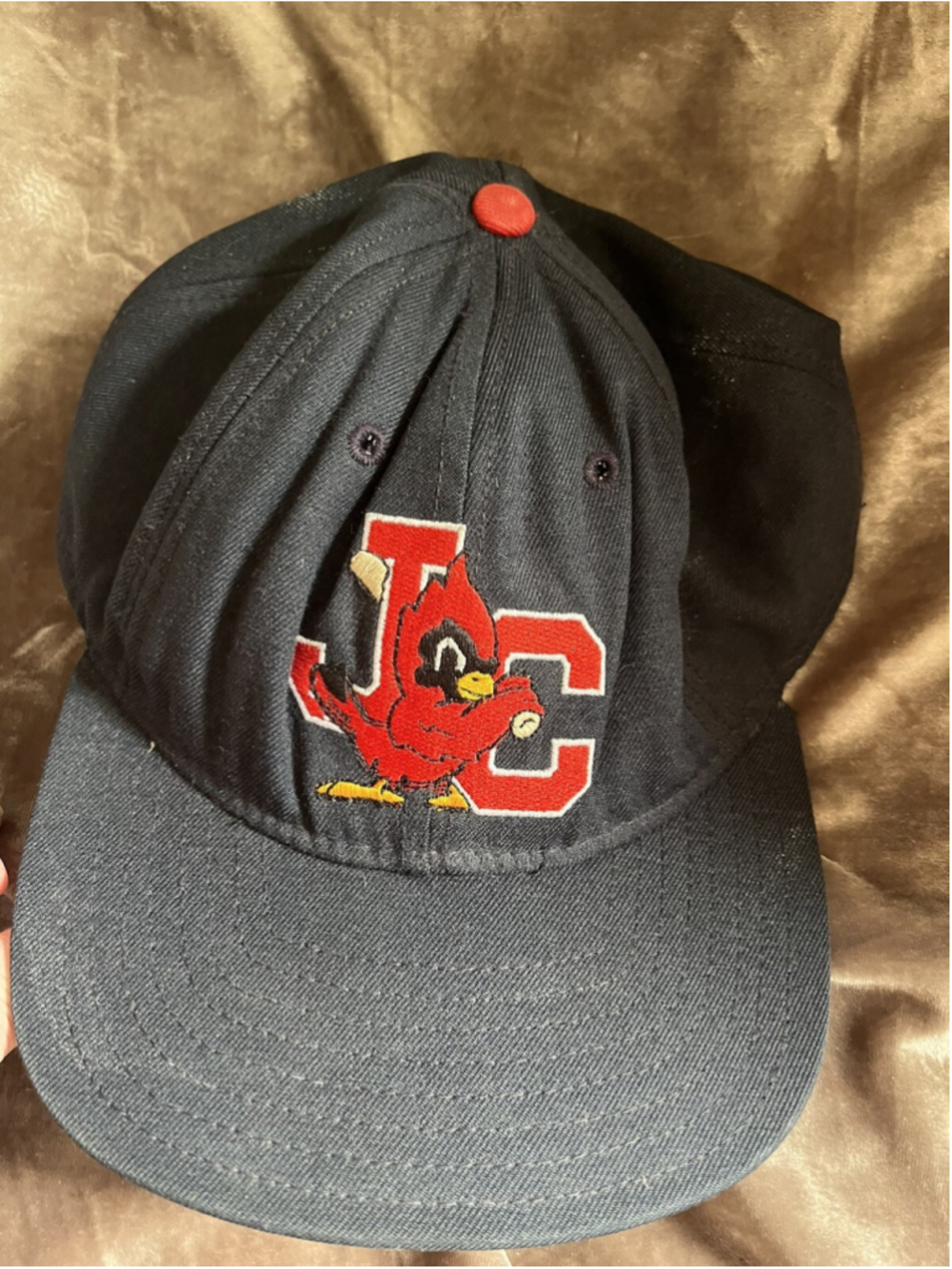 Johnson City Cardinals Hat Cap Fitted 6 7/8 BLK Minor League Baseball New Era